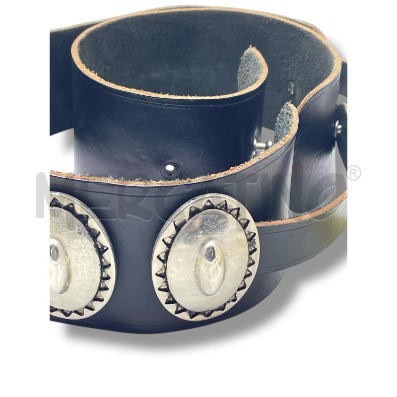 CINTURA DONNA PELLE NERA CONCHOS | Mercatino dell'Usato Rivoli 3