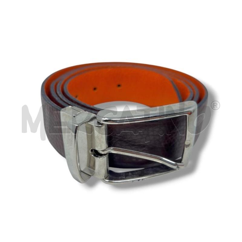 CINTURA UOMO DOUBLE BLU ELE NAVY/MARRONE ARANCIO | Mercatino dell'Usato Rivoli 1