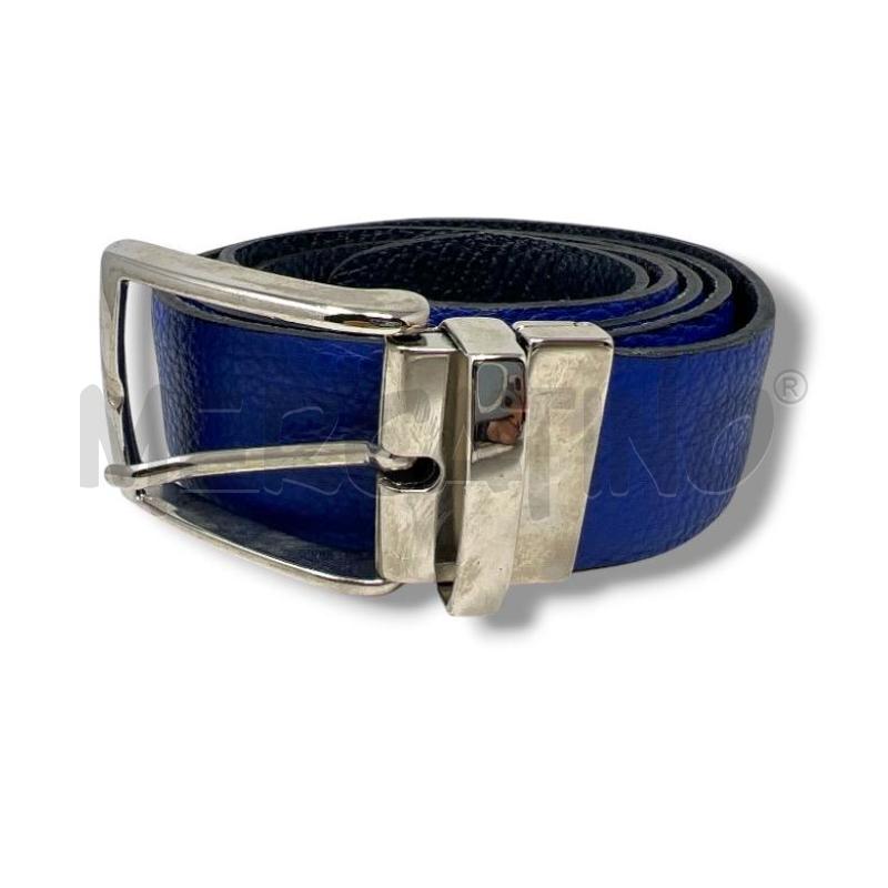 CINTURA UOMO DOUBLE BLU ELE NAVY/MARRONE ARANCIO | Mercatino dell'Usato Rivoli 4