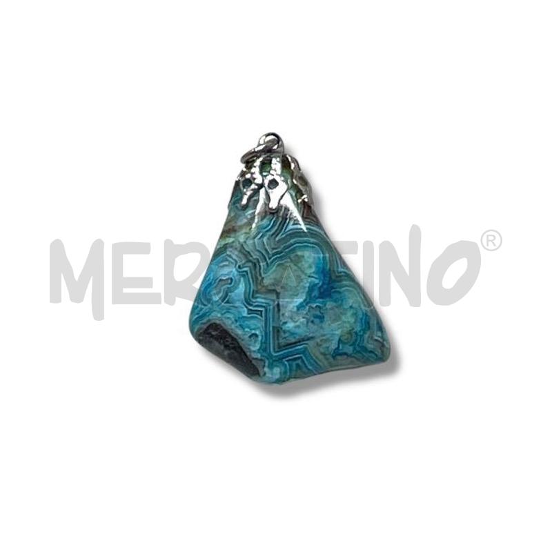 CIONDOLO AGATA BLU | Mercatino dell'Usato Rivoli 1