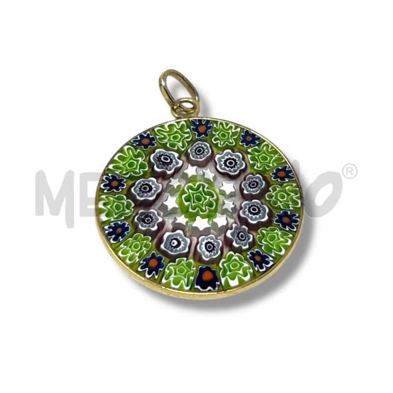 CIONDOLO ANTICA MURRINA VERDE FIORI | Mercatino dell'Usato Rivoli 1