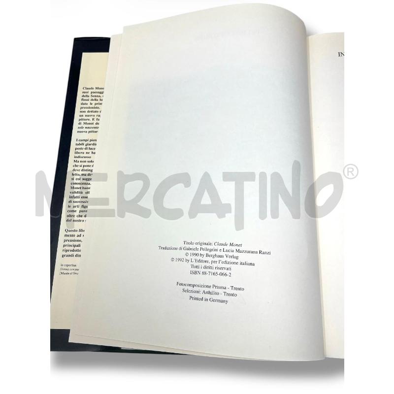 CLAUDE MONET TOBIEN FELICITAS L'EDITORE 1992 | Mercatino dell'Usato Rivoli 3