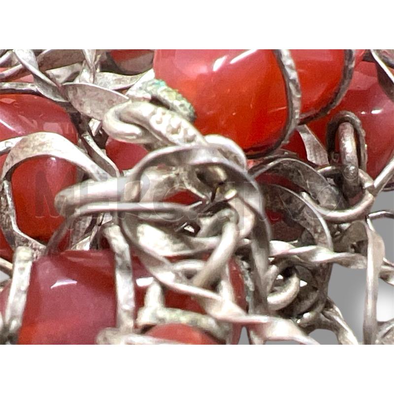 COLLANA 800 CATENA INFINITO PIETRE CORNIOLA 40CM | Mercatino dell'Usato Rivoli 3