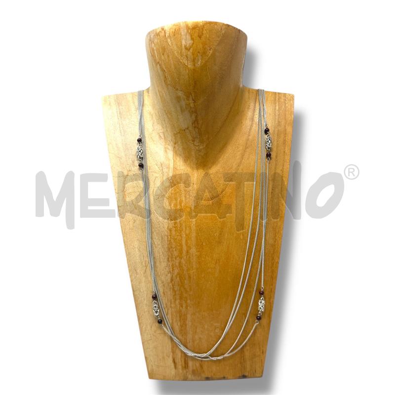 COLLANA 800 PERLE CORNIOLA 72CM  | Mercatino dell'Usato Rivoli 1