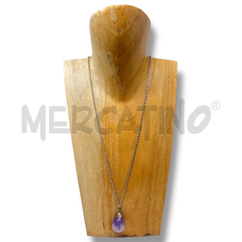 COLLANA 925 GOCCIA AMETISTA  | Mercatino dell'Usato Rivoli 1
