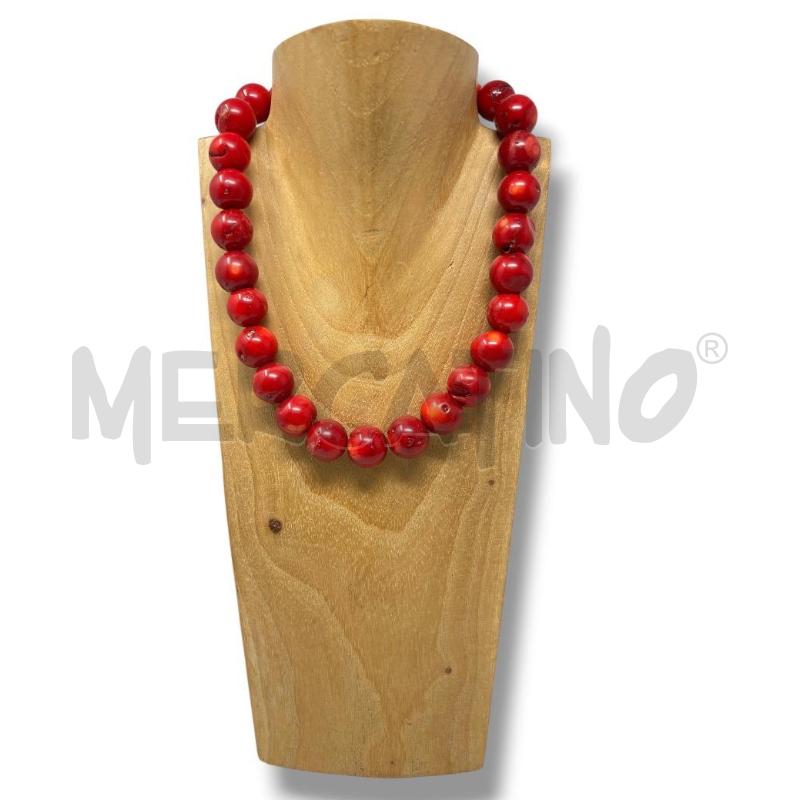 COLLANA CORALLO BAMBOO CHIUSURA ARG 925 BRILL | Mercatino dell'Usato Rivoli 1