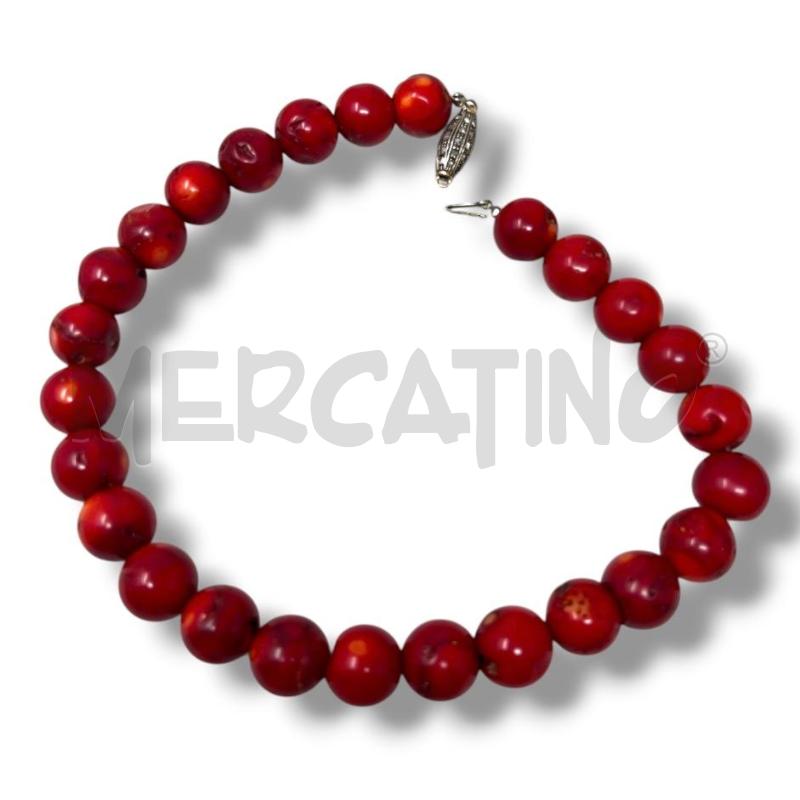 COLLANA CORALLO BAMBOO CHIUSURA ARG 925 BRILL | Mercatino dell'Usato Rivoli 2