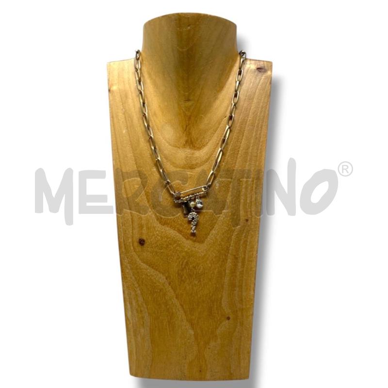COLLANA GUESS CATENA DORATA SPILLA BALIA CON CIONDOLI | Mercatino dell'Usato Rivoli 1
