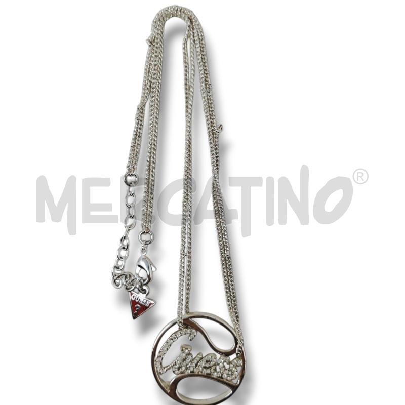 COLLANA GUESS LOGO CERCHIO BRILLANTINI | Mercatino dell'Usato Rivoli 2
