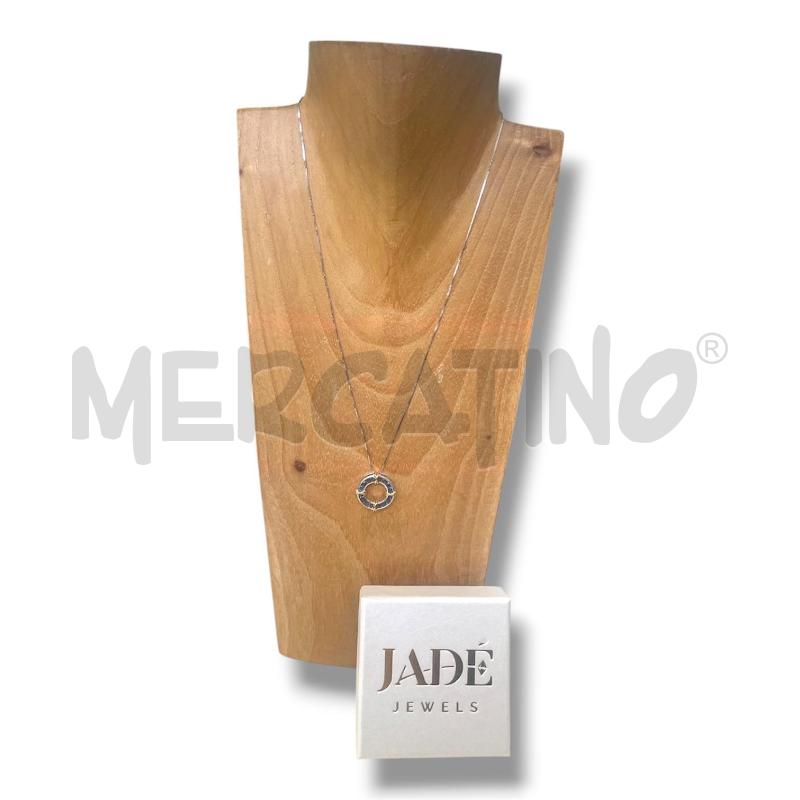COLLANA JADE JEWELS ARG 925 CERCHIO PIETRE AZZURRE | Mercatino dell'Usato Rivoli 1