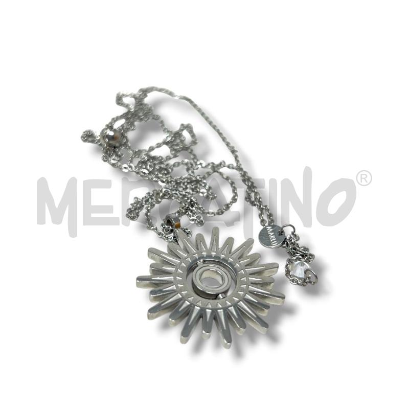 COLLANA MARLU ACCIAIO SOLE PUNTO LUCE LUNGA REGOLABILE | Mercatino dell'Usato Rivoli 3