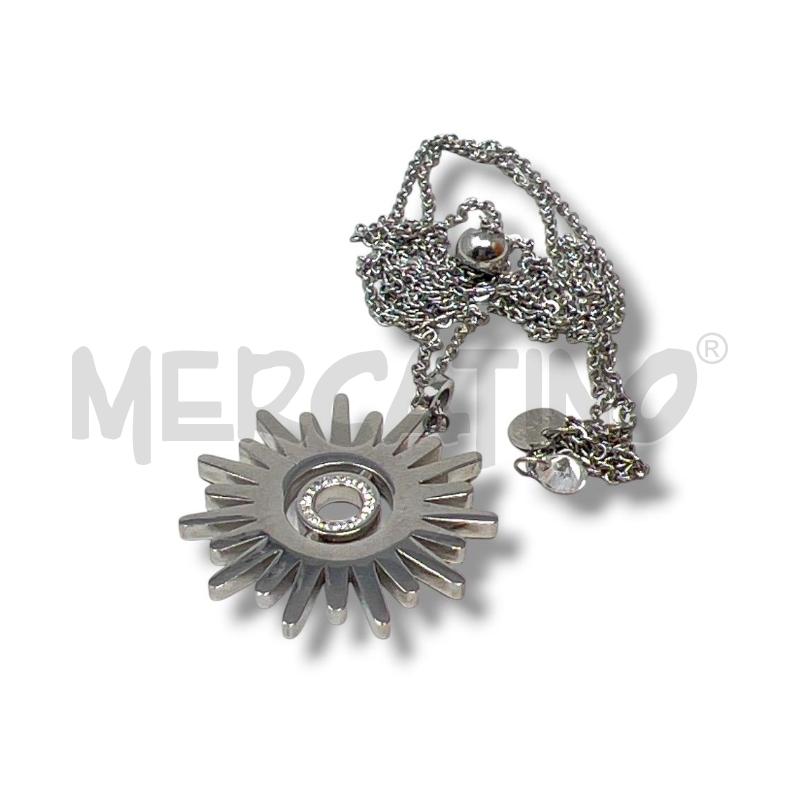 COLLANA MARLU ACCIAIO SOLE PUNTO LUCE LUNGA REGOLABILE | Mercatino dell'Usato Rivoli 4