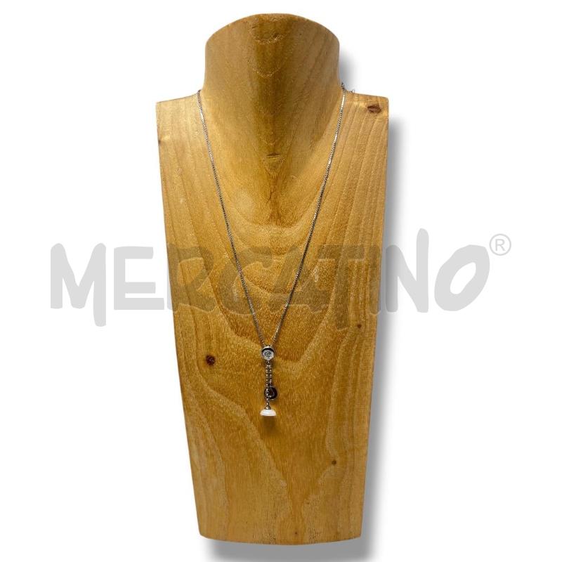 COLLANA OTTAVIANI ARG 925 CIONDOLO MEZZA PERLA  | Mercatino dell'Usato Rivoli 1