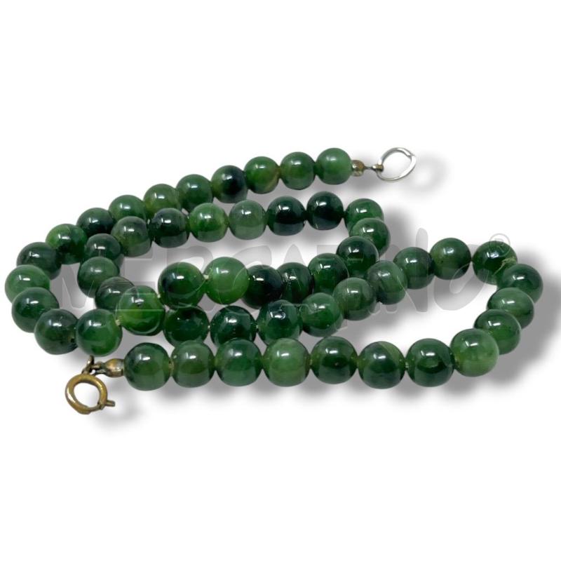 COLLANA PERLINE GIADA VERDE 42CM | Mercatino dell'Usato Rivoli 2
