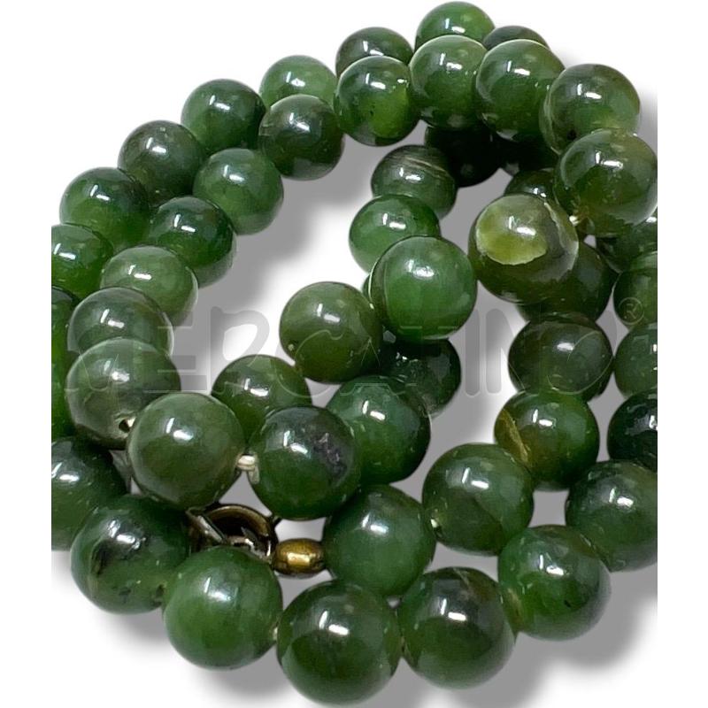 COLLANA PERLINE GIADA VERDE 42CM | Mercatino dell'Usato Rivoli 3