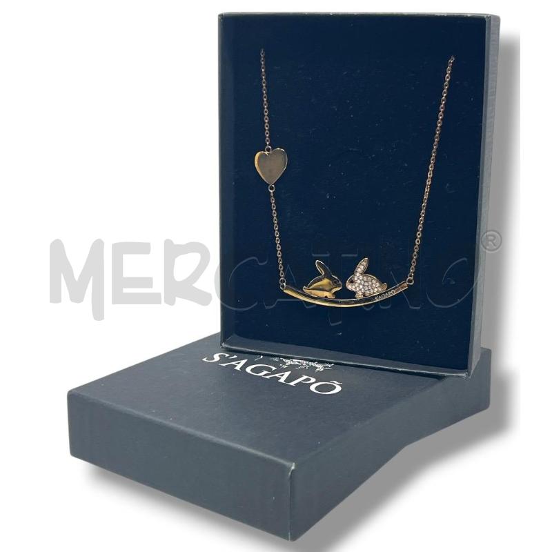 COLLANA SAGAPO CONIGLI DORATI | Mercatino dell'Usato Rivoli 1