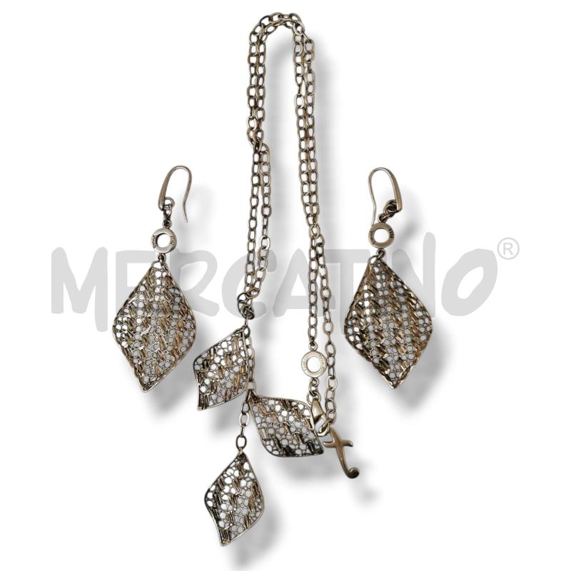 COLLANA + ORECCHINI FIBI FOGLIA | Mercatino dell'Usato Rivoli 1