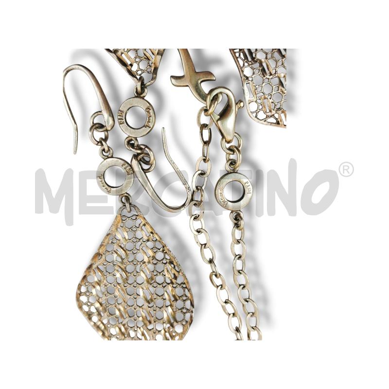 COLLANA + ORECCHINI FIBI FOGLIA | Mercatino dell'Usato Rivoli 2