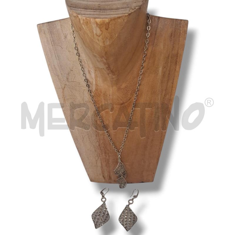 COLLANA + ORECCHINI FIBI FOGLIA | Mercatino dell'Usato Rivoli 3