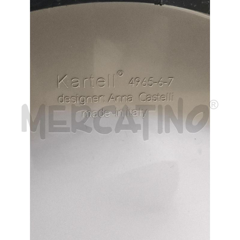 COMODINO KARTELL GRIGIO 2 CASSETTI DESIGNER ANNA CASTELLETTI | Mercatino dell'Usato Rivoli 5