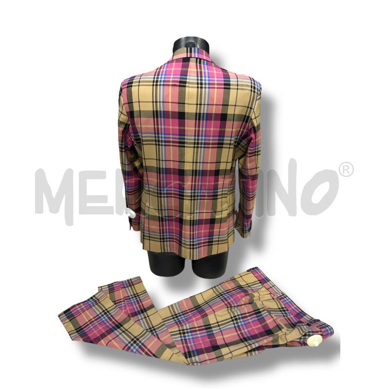 COMPLETO UOMO ADRIANO LANGELLA QUADRI BEIGE/ROSA | Mercatino dell'Usato Rivoli 2