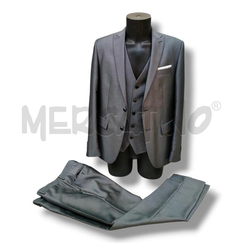 COMPLETO UOMO ROVERAIA GRIGIO CANGIANTE MICRO ROMBI | Mercatino dell'Usato Rivoli 1