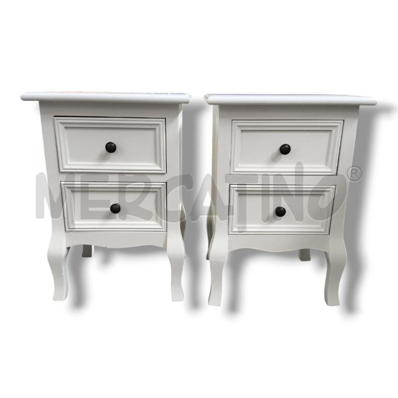 COPPIA COMODINI BIANCHI 50X35X30  | Mercatino dell'Usato Rivoli 1