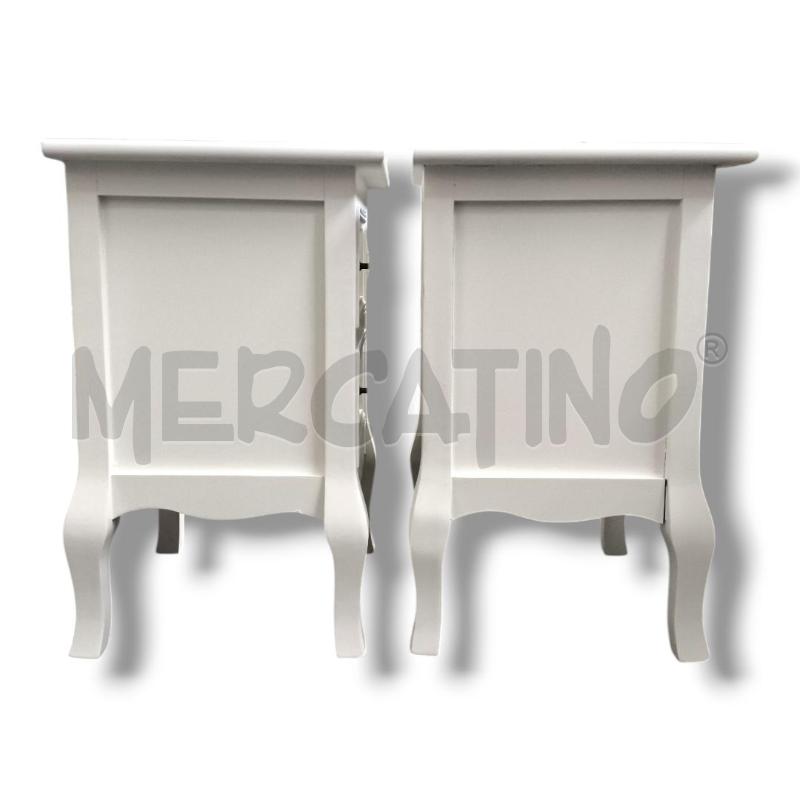 COPPIA COMODINI BIANCHI 50X35X30  | Mercatino dell'Usato Rivoli 2