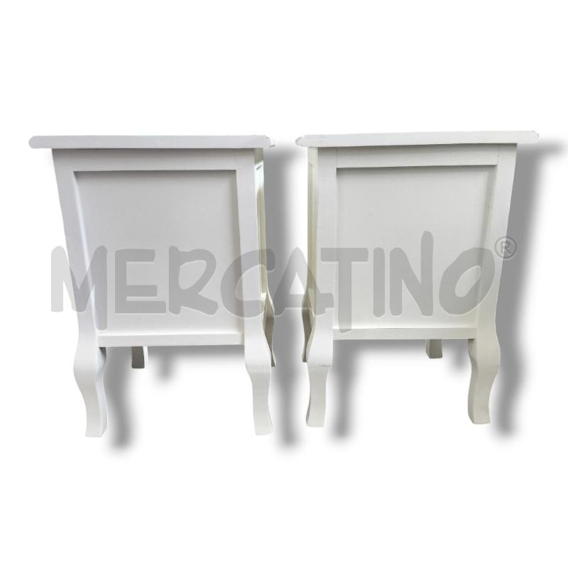 COPPIA COMODINI BIANCHI 50X35X30  | Mercatino dell'Usato Rivoli 3