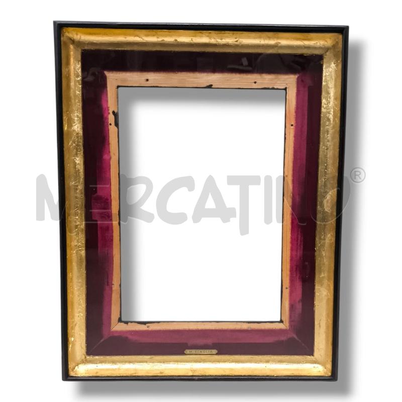 CORNICE LEGNO 49X61 INTERNO FOGLIA D'ORO  | Mercatino dell'Usato Rivoli 1