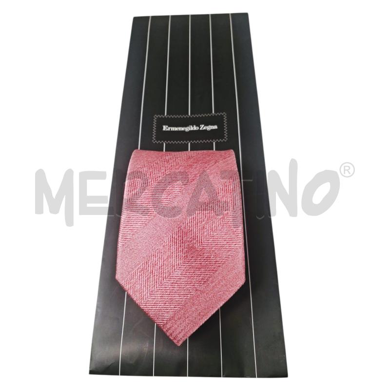 CRAVATTA ERMENEGILDO ZEGNA ROSA 100 SETA | Mercatino dell'Usato Rivoli 1