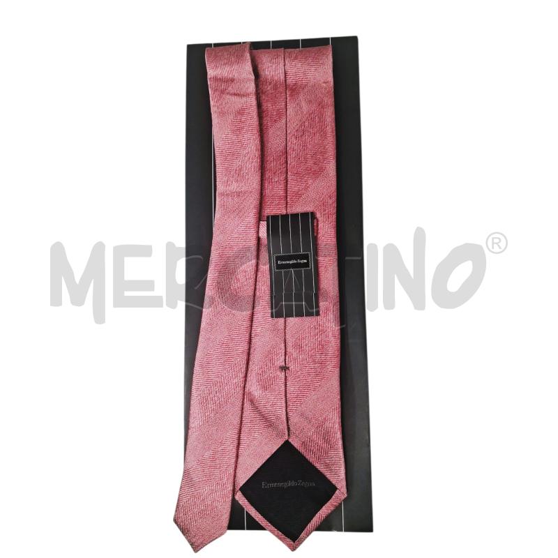 CRAVATTA ERMENEGILDO ZEGNA ROSA 100 SETA | Mercatino dell'Usato Rivoli 3