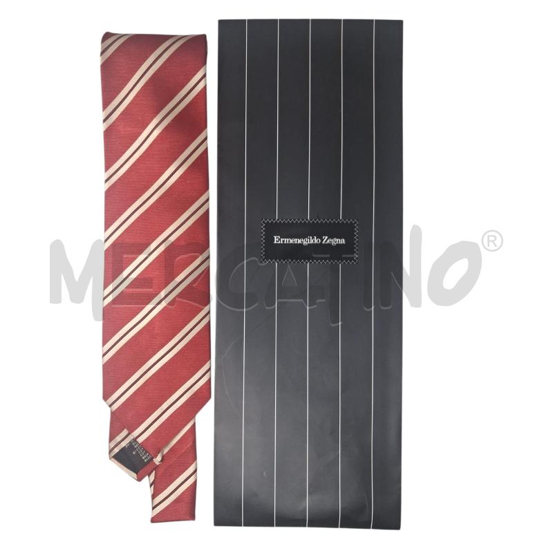CRAVATTA ERMENEGILDO ZEGNA ROSSA CHAMPAGNE 100 SETA | Mercatino dell'Usato Rivoli 1