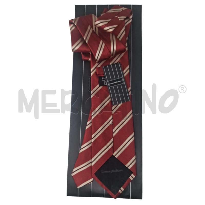 CRAVATTA ERMENEGILDO ZEGNA ROSSA CHAMPAGNE 100 SETA | Mercatino dell'Usato Rivoli 3