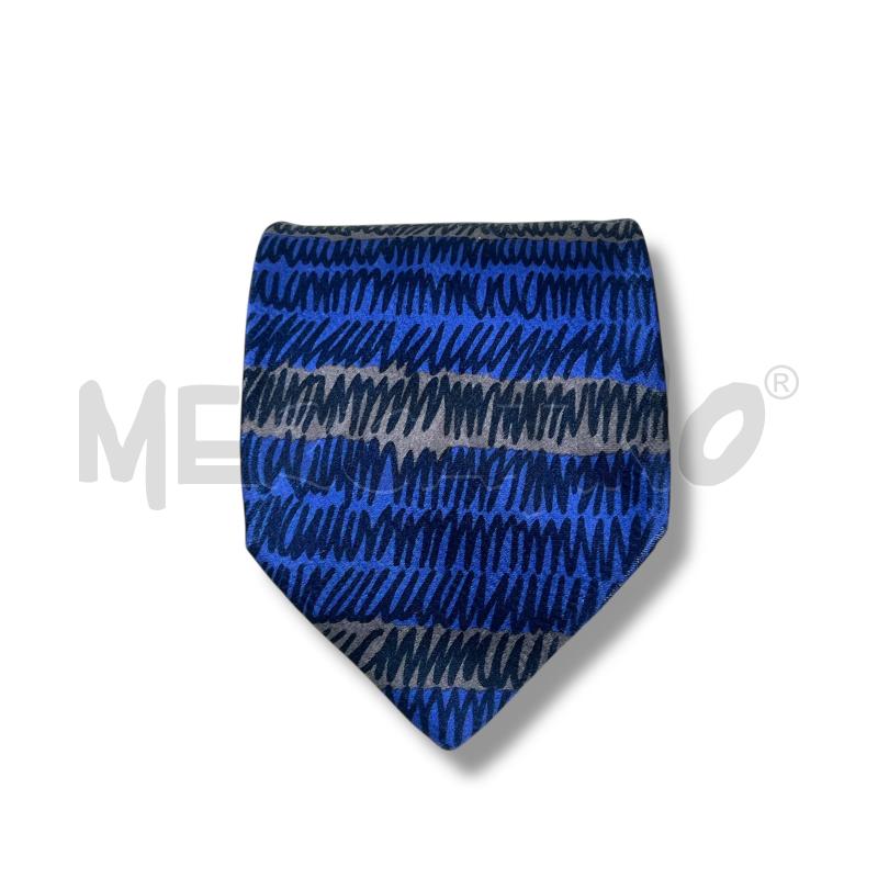 CRAVATTA MONTANA BLU GRIGIA SCARABOCCHI 100 SETA | Mercatino dell'Usato Rivoli 1