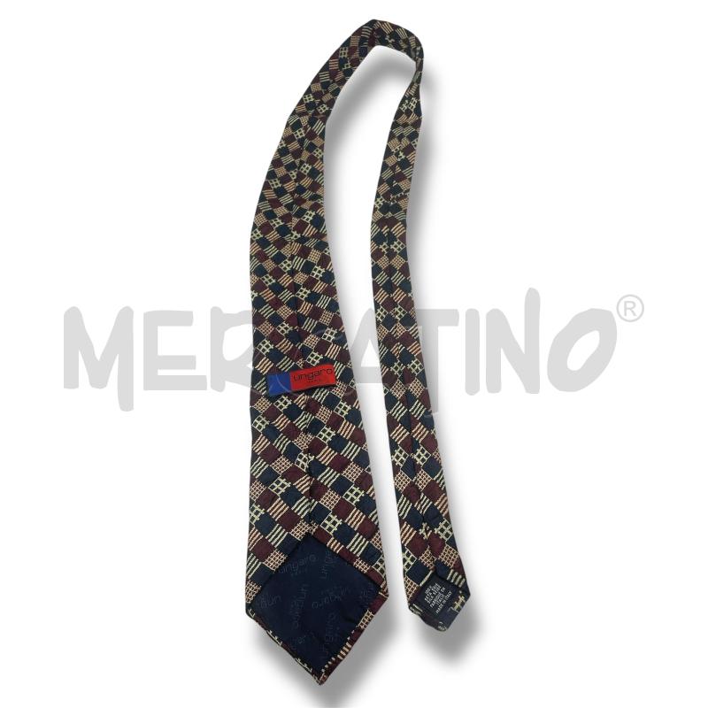 CRAVATTA UNGARO BLU BORDEAUX ROMBI  | Mercatino dell'Usato Rivoli 3