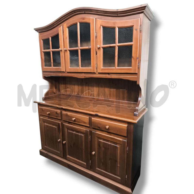 CREDENZA 3 ANTE PINO SCURO 150X46X185 | Mercatino dell'Usato Rivoli 1