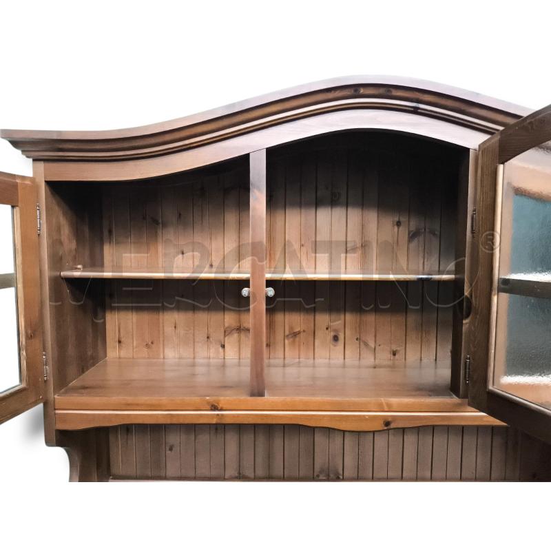 CREDENZA 3 ANTE PINO SCURO 150X46X185 | Mercatino dell'Usato Rivoli 2
