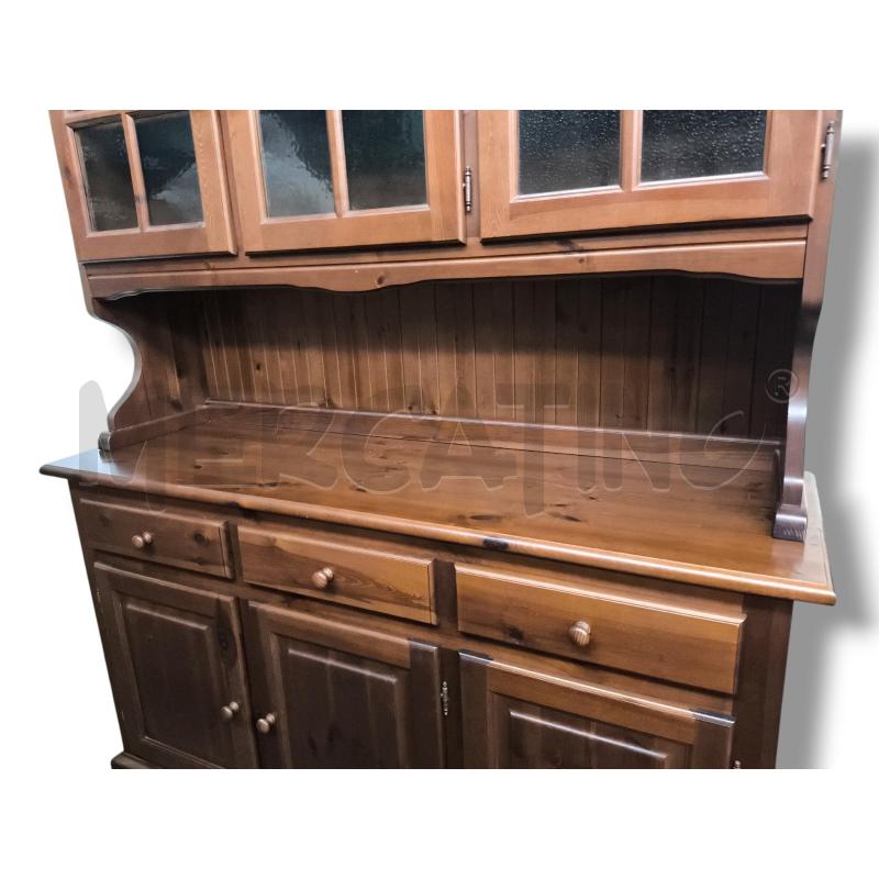 CREDENZA 3 ANTE PINO SCURO 150X46X185 | Mercatino dell'Usato Rivoli 4