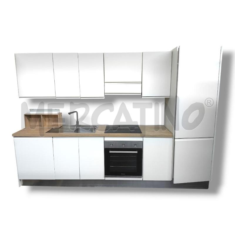 CUCINA BIANCA OPACA 3.10M X 60CM COMPLETA  | Mercatino dell'Usato Rivoli 1