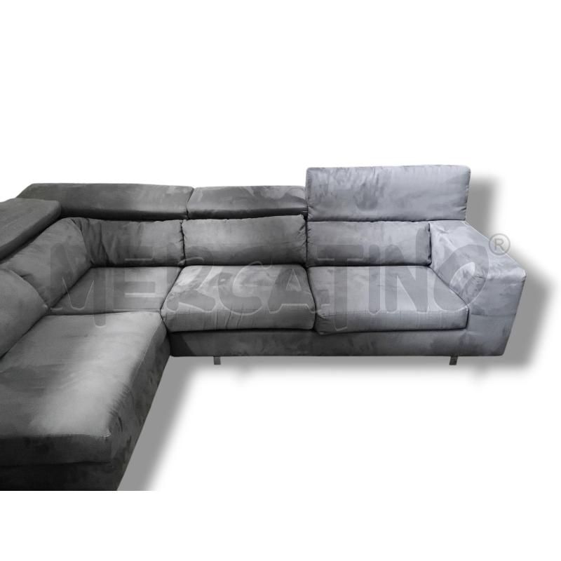 DIVANO POLTRONE E SOFÀ GRIGIO 285X175X110 ANGOLARE | Mercatino dell'Usato Rivoli 1