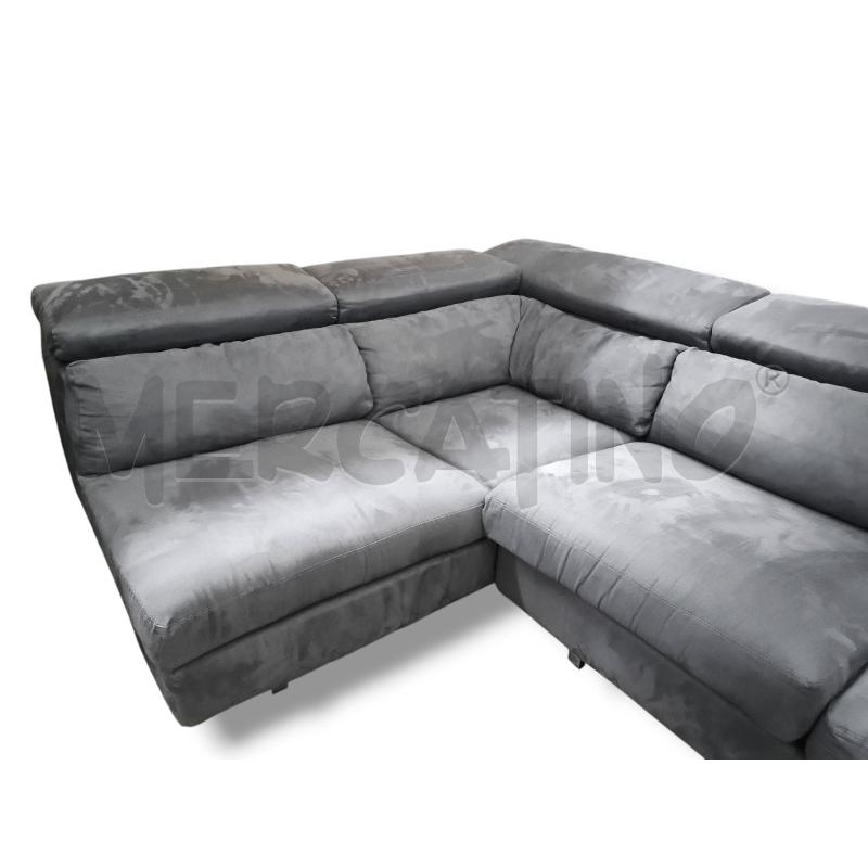 DIVANO POLTRONE E SOFÀ GRIGIO 285X175X110 ANGOLARE | Mercatino dell'Usato Rivoli 2