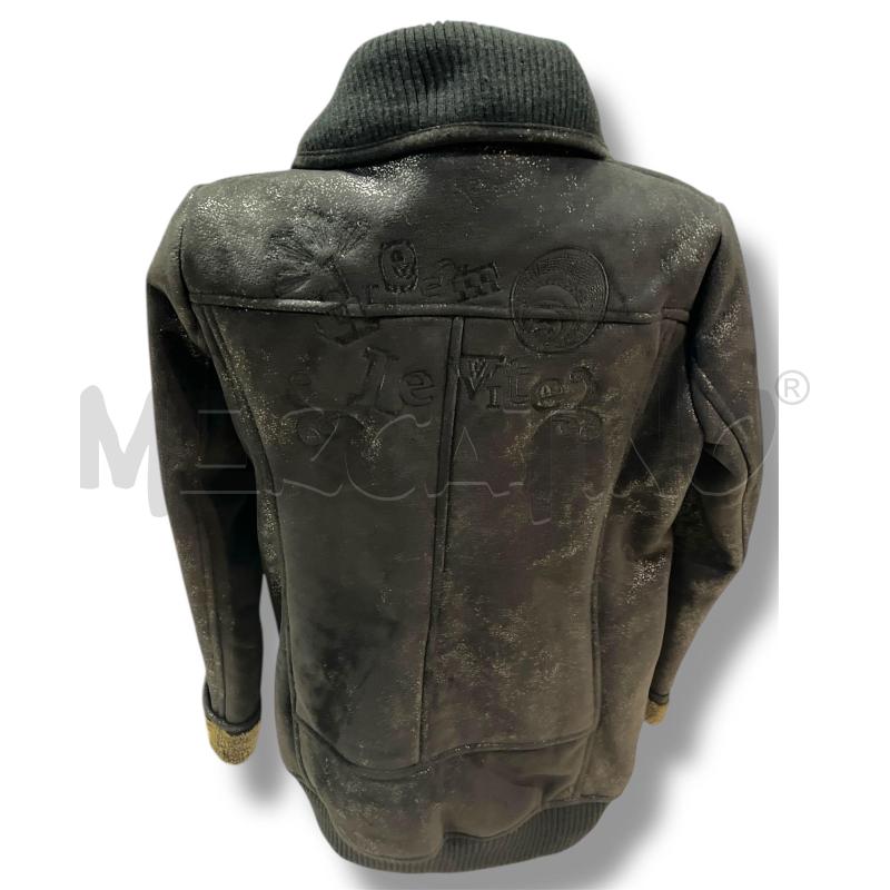 ECOMONTONE DONNA DESIGUAL NERO INTERNO ECOPELO BEIGE | Mercatino dell'Usato Rivoli 3