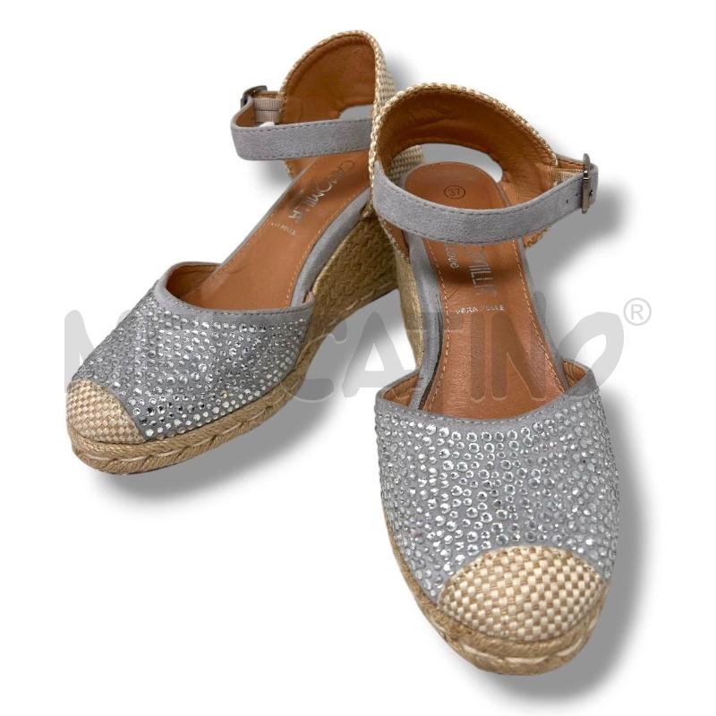 ESPADRILLAS DONNA CAMOMILLA ZEPPA CORDA GRIGIE BRILLANTINI | Mercatino dell'Usato Rivoli 2