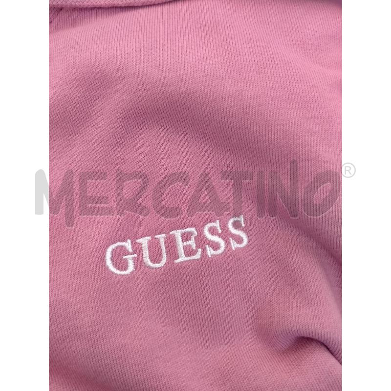 FELPA DONNA GUESS ROSA CANDY ZIP DORATA CAPPUCCIO | Mercatino dell'Usato Rivoli 3