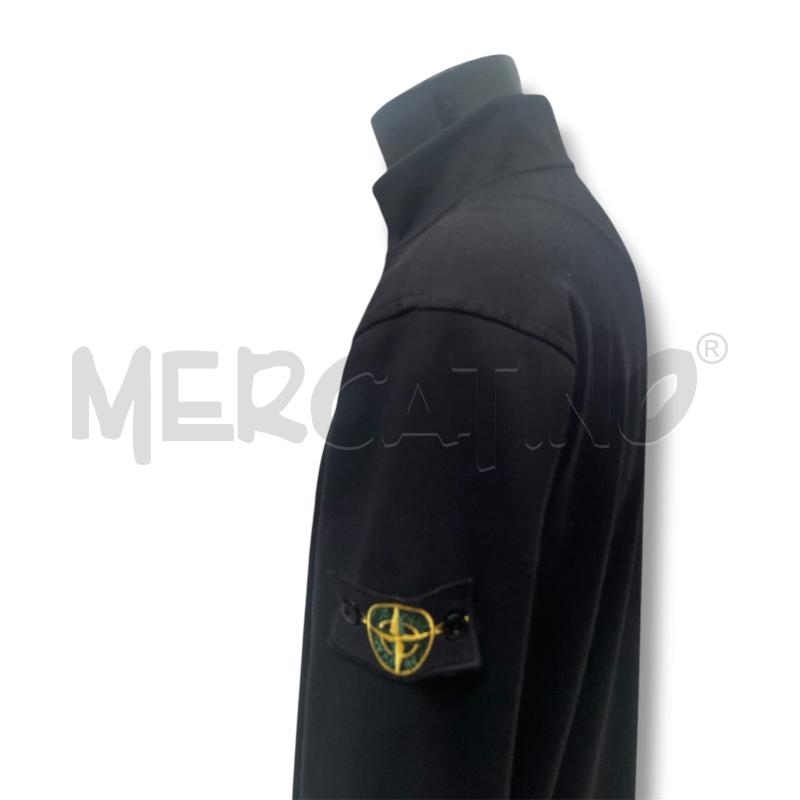 FELPA UOMO STONE ISLAND NERA COLLETTO ZIP | Mercatino dell'Usato Rivoli 2