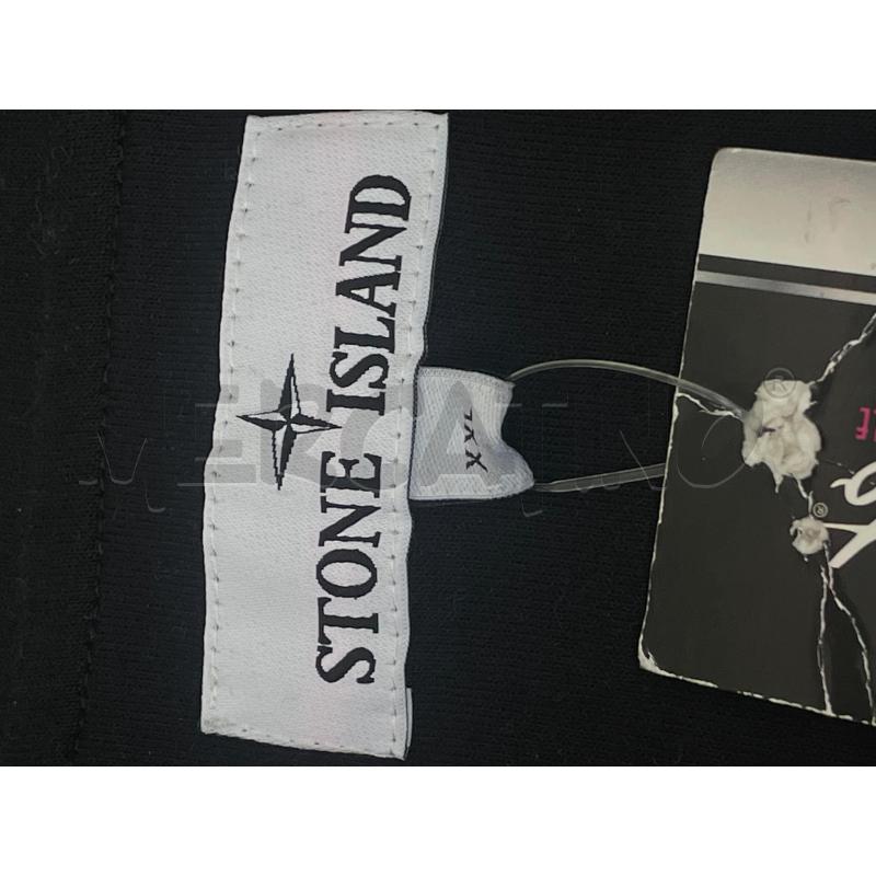 FELPA UOMO STONE ISLAND NERA COLLETTO ZIP | Mercatino dell'Usato Rivoli 4