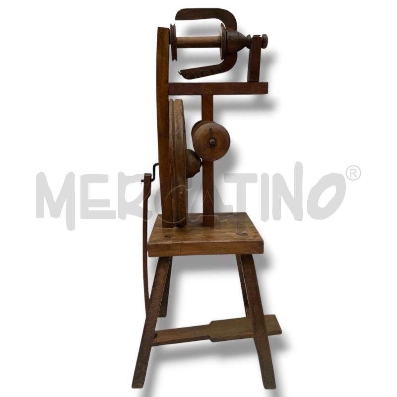 FILATOIO ANTICO LEGNO A PEDALE  | Mercatino dell'Usato Rivoli 1