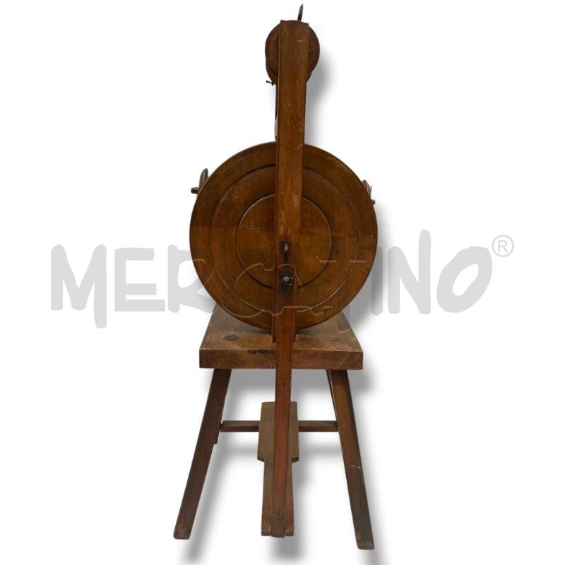 FILATOIO ANTICO LEGNO A PEDALE  | Mercatino dell'Usato Rivoli 2