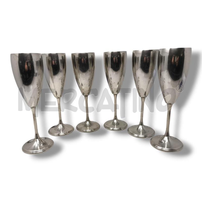 FLUTES PZ. 6 OLRI SILVER PLATED | Mercatino dell'Usato Rivoli 1